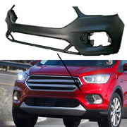DURAFORCE Front Bumper Cover For 2017-2019 Ford Escape Primed W/o Park Sensor Hole