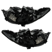 DURAFORCE Right+Left Headlights For 2017-2019 Ford Fusion Halogen+LED DRL Headlamp