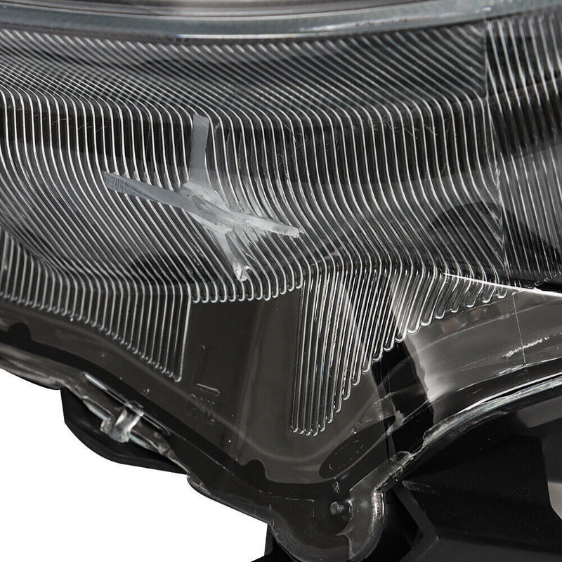 DURAFORCE Pair Halogen W/LED DRL Headlight For 2016-2020 Honda Civic Electroplated
