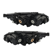 DURAFORCE Pair Halogen W/LED DRL Headlight For 2016-2020 Honda Civic Electroplated