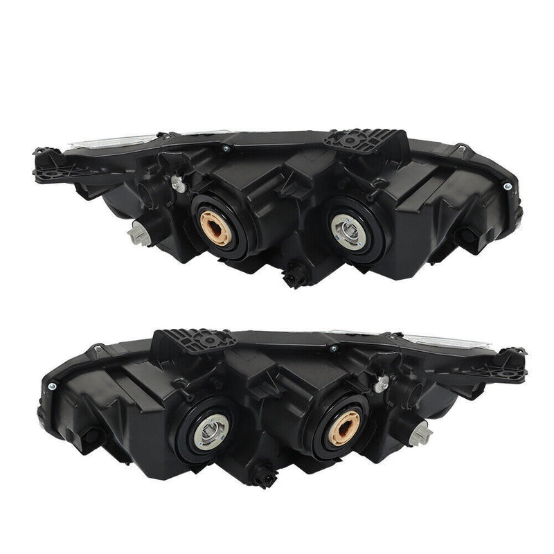 DURAFORCE Pair Halogen W/LED DRL Headlight For 2016-2020 Honda Civic Electroplated