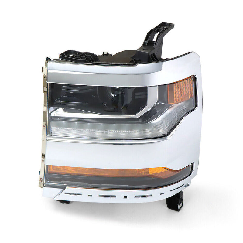 DURAFORCE Left Headlight For 2016-2018 Chevy Silverado 1500 HID/Xenon w/ LED DRL