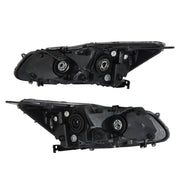 DURAFORCE Left+Right Headlights For 2016 2017 Honda Accord Sedan 4Dr W/DRL Halogen
