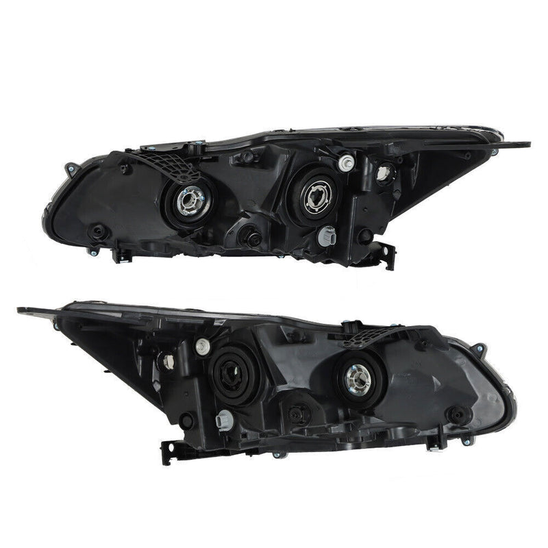DURAFORCE Left+Right Headlights For 2016 2017 Honda Accord Sedan 4Dr W/DRL Halogen