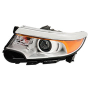DURAFORCE Right&Left Headlights For 2011-2014 Ford Edge Halogen Chrome Clear Lamps