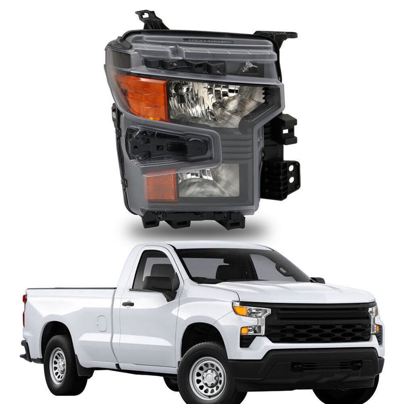 DURAFORCE Right Headlight For 2022-2024 Chevrolet Silverado 1500 W/Halogen Clear