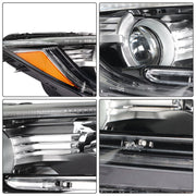 DURAFORCE RH+LH Headlight For 2017-2022 Honda CR-V Halogen W/LED DRL Black Housing