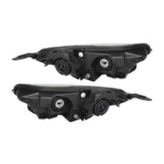 DURAFORCE RH+LH Headlight For 2017-2022 Honda CR-V Halogen W/LED DRL Black Housing