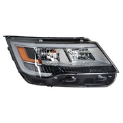 DURAFORCE Right Headlight For 2016-2018 Ford Explorer Halogen w/LED DRL Clear Lens
