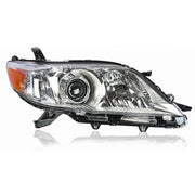 DURAFORCE Right Headlight For 2011-2020 Toyota Sienna Chrome Housing Halogen Clear