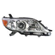 DURAFORCE Right Headlight For 2011-2020 Toyota Sienna Chrome Housing Halogen Clear