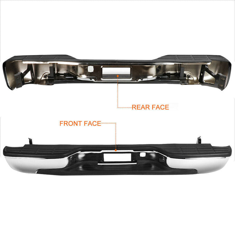 DURAFORCE Steel Rear Bumper Assembly For 1999-2007 Silverado Sierra 1500 W/Bracket