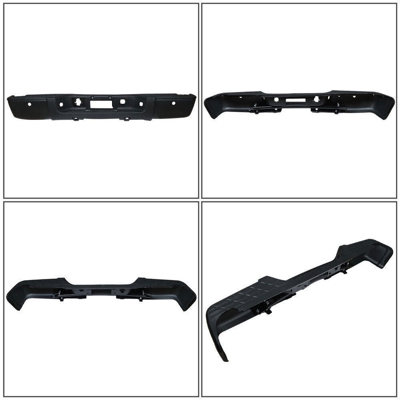 DURAFORCE Steel Rear Bumper For 2007-2013 Chevy Silverado / GMC Sierra 1500 Black