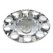 DURAFORCE Complete 33mm Lug Chrome Hub Cover Semi Truck Wheel Axle Cover Kit Front & Rear