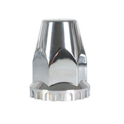 DURAFORCE Complete 33mm Lug Chrome Hub Cover Semi Truck Wheel Axle Cover Kit Front & Rear