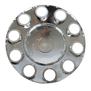 DURAFORCE Complete 33mm Lug Chrome Hub Cover Semi Truck Wheel Axle Cover Kit Front & Rear