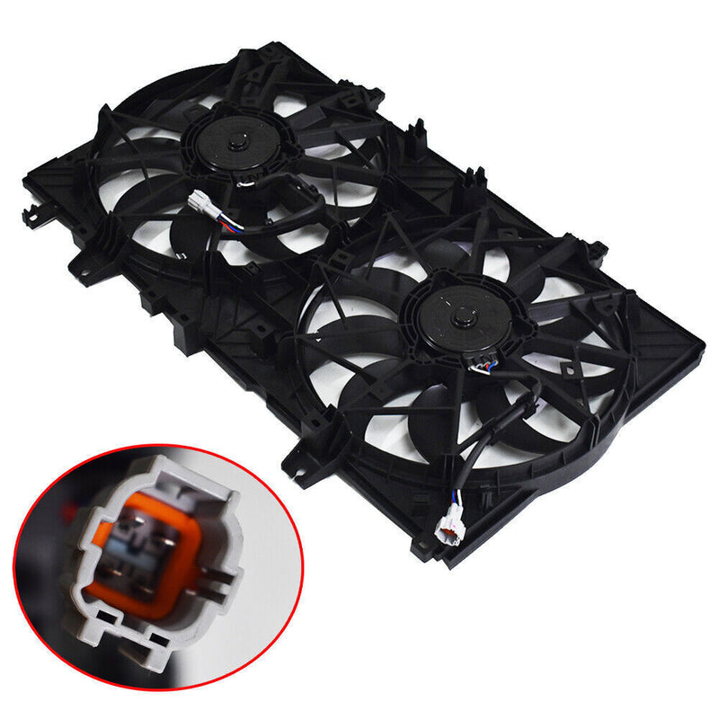 DURAFORCE Dual Radiator AC Condenser Cooling Fan For 2014-2017 2020 Nissan Rogue