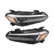 DURAFORCE Right+Left Headlights For 2022 2023 Honda Civic Sport/Touring LED Black