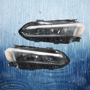 DURAFORCE Right+Left Headlights For 2022 2023 Honda Civic Sport/Touring LED Black
