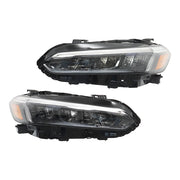 DURAFORCE Right+Left Headlights For 2022 2023 Honda Civic Sport/Touring LED Black