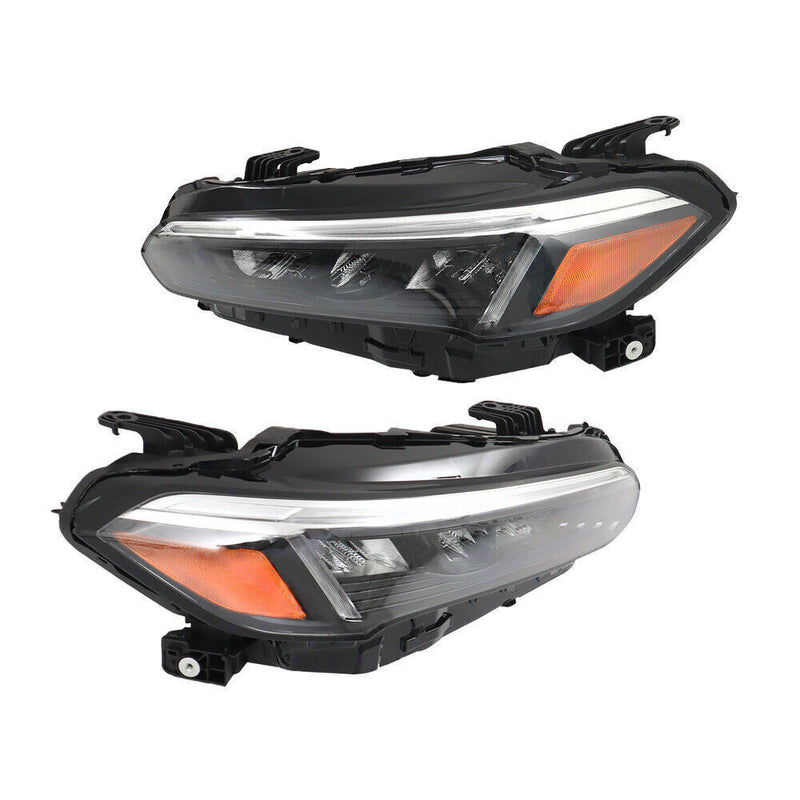 DURAFORCE Right+Left Headlights For 2022 2023 Honda Civic Sport/Touring LED Black