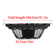 DURAFORCE Front Upper Grille For 2020 2021 2022 Nissan Versa With Trim Chrome Set