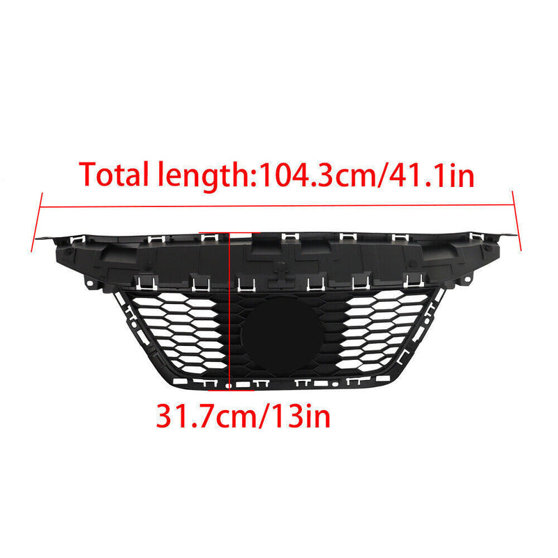 DURAFORCE Front Upper Grille For 2020 2021 2022 Nissan Versa With Trim Chrome Set