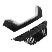 DURAFORCE Front Upper Grille For 2020 2021 2022 Nissan Versa With Trim Chrome Set