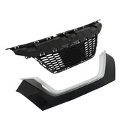 DURAFORCE Front Upper Grille For 2020 2021 2022 Nissan Versa With Trim Chrome Set