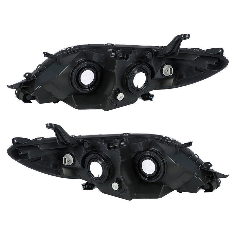 DURAFORCE Right+Left Headlights For 2011-2020 Toyota Sienna Halogen Chrome Clear