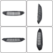 DURAFORCE Front Upper Bumper Grille For Ford Fusion 2017-2018 Chrome HS7Z-8200-AA