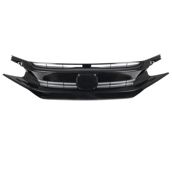 DURAFORCE Front Hood Grill For 2016-2018 Honda Civic Coupe Sedan Grille Eyelid