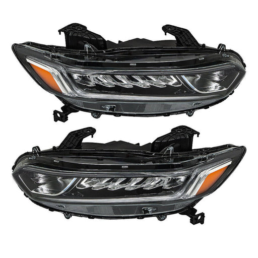 DURAFORCE Pair Headlight Assy For 2018-2020 Honda Accord Sedan Halogen High Beam