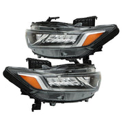DURAFORCE Pair Headlight Assy For 2018-2020 Honda Accord Sedan Halogen High Beam