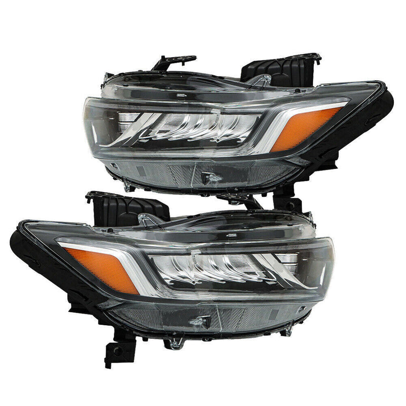 DURAFORCE Pair Headlight Assy For 2018-2020 Honda Accord Sedan Halogen High Beam