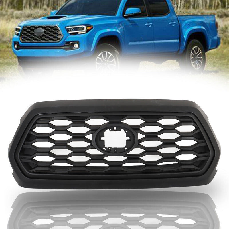 DURAFORCE Front Upper Grille Assembly For 2016-21 2022 Toyota Tacoma Matte Black