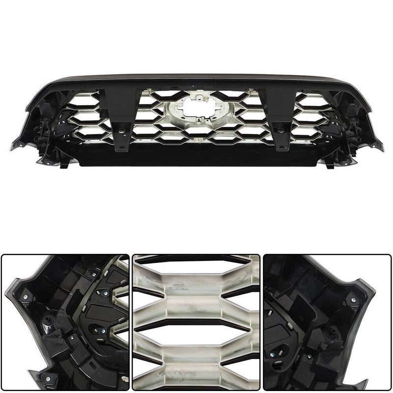 DURAFORCE Front Upper Grille Assembly For 2016-21 2022 Toyota Tacoma Matte Black