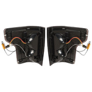 DURAFORCE Left+Right Tail Lights For 2015-2020 Ford F150 F-150 Black Housing LED