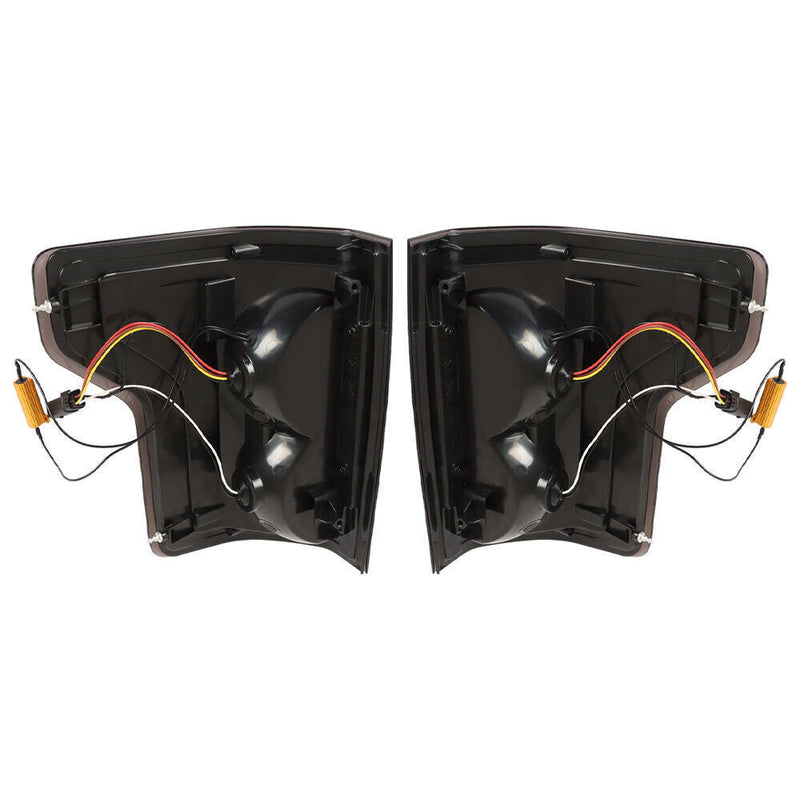 DURAFORCE Left+Right Tail Lights For 2015-2020 Ford F150 F-150 Black Housing LED