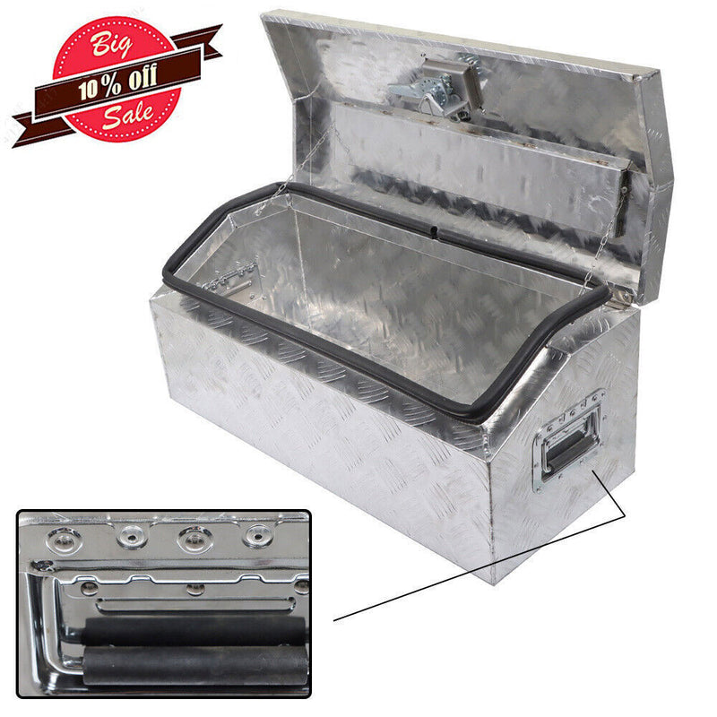 DURAFORCE 30" x13" x13" Aluminum Tool Box for ATV Trailer Storage Truck Pickup RV