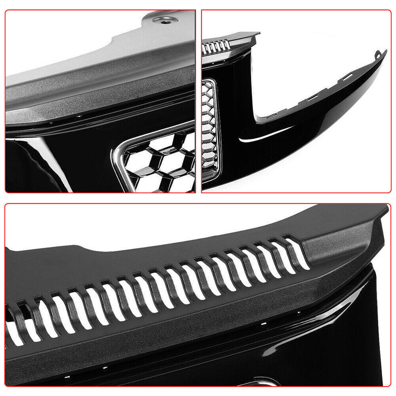 DURAFORCE For 2014-2016 Jeep Grand Cherokee SRT8 Style Honeycomb Mesh Front Bumper Grille