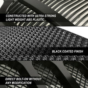 DURAFORCE For 2014-2016 Jeep Grand Cherokee SRT8 Style Honeycomb Mesh Front Bumper Grille