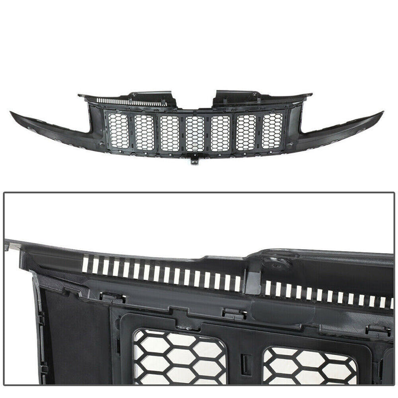 DURAFORCE For 2014-2016 Jeep Grand Cherokee SRT8 Style Honeycomb Mesh Front Bumper Grille