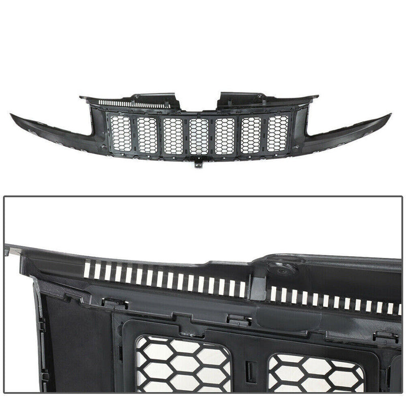 DURAFORCE For 2014-2016 Jeep Grand Cherokee SRT8 Style Honeycomb Mesh Front Bumper Grille