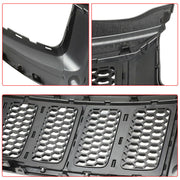DURAFORCE For 2014-2016 Jeep Grand Cherokee SRT8 Style Honeycomb Mesh Front Bumper Grille