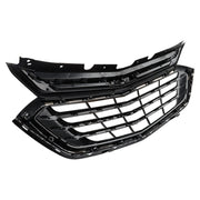 DURAFORCE Front Bumper Upper Grille For 2018-2020 Chevy Equinox Black＆Chrome Trim
