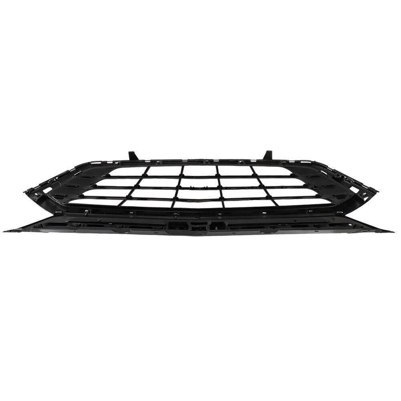 DURAFORCE Front Bumper Upper Grille For 2018-2020 Chevy Equinox Black＆Chrome Trim