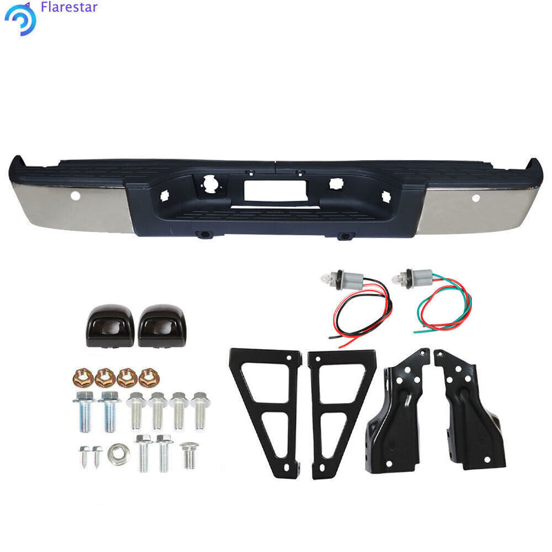 DURAFORCE Rear Bumper Assembly For 2007 2008-2013 Chevy Silverado/GMC Sierra 1500