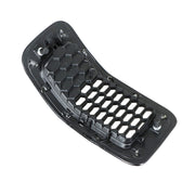 DURAFORCE Chrome Black Honeycomb Grille Grill Inserts For 2014-18 Jeep Cherokee