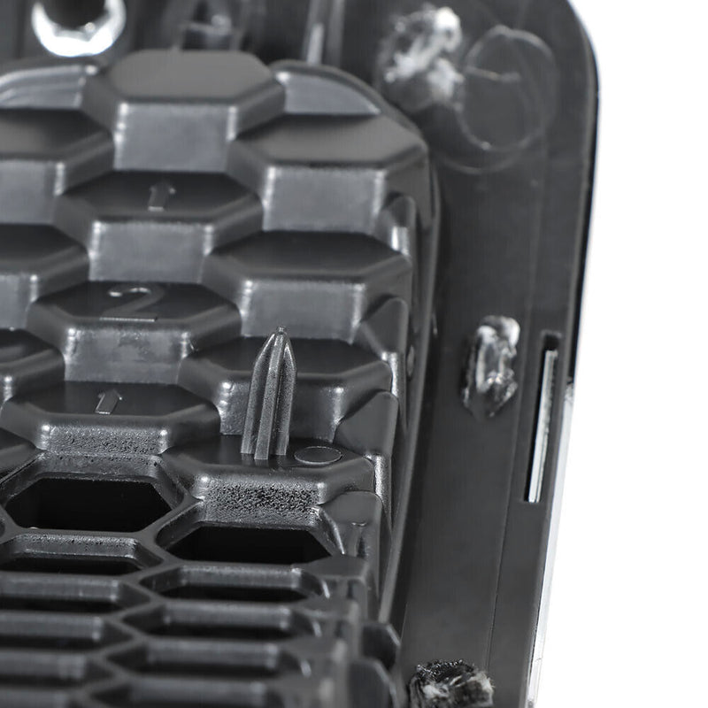 DURAFORCE Chrome Black Honeycomb Grille Grill Inserts For 2014-18 Jeep Cherokee